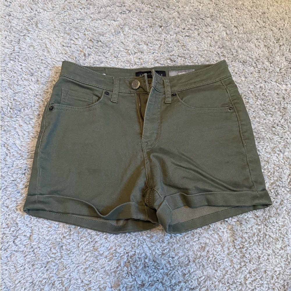 Aeropostale High Waist Green Shorts